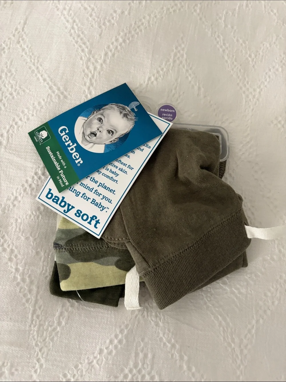 Carter's Red Striped Footed Sleeper & Olive Green 